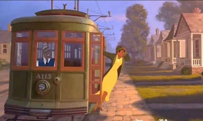 película de Disney en donde una mujer afroamericana se esta bajando de un tren 