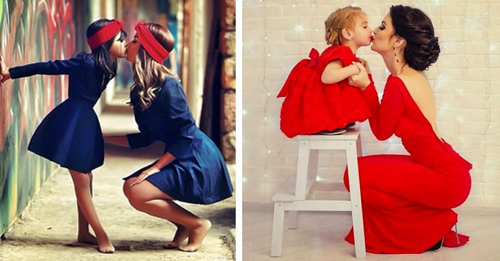 25 Bellas y creativas fotografias de madres e hijas