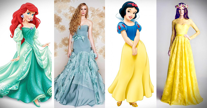 vestidos de novia disney princesas