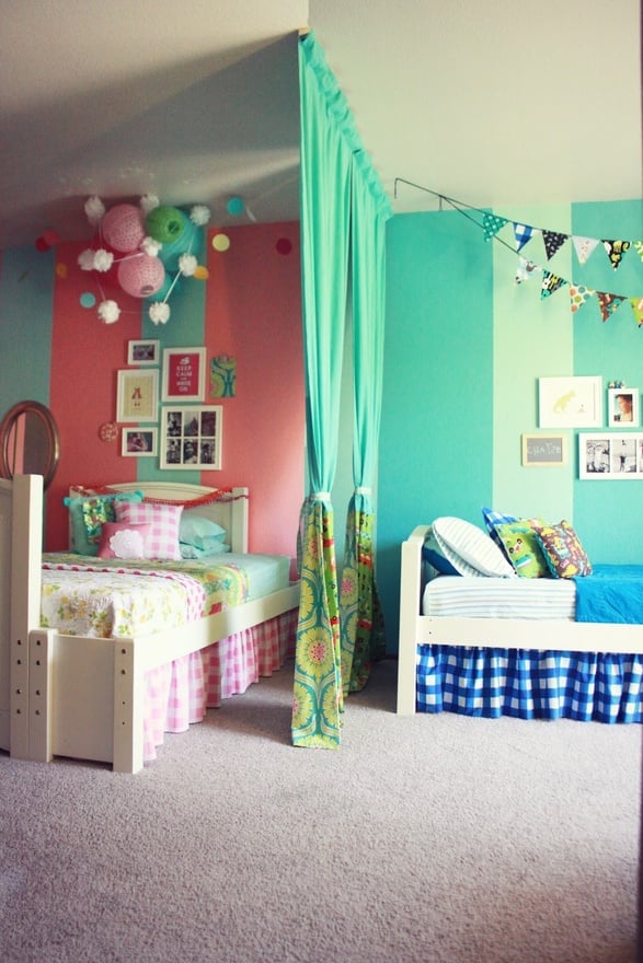 Ideas para diseñar una habitación compartida por niño y niña