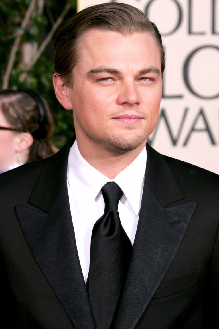 Leonardo DiCaprio en la alfombra roja del 2005 de los globos de oro