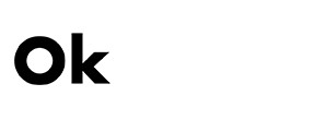 Logo OKChicas transparente y blanco