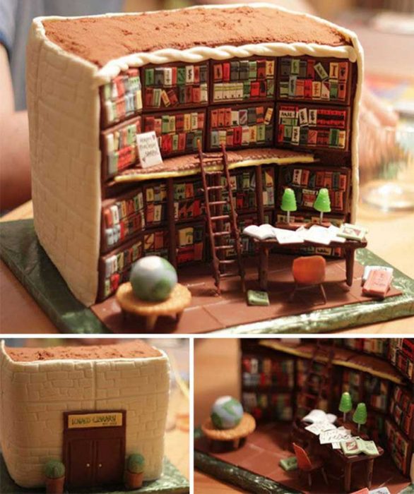 Pastel Biblioteca