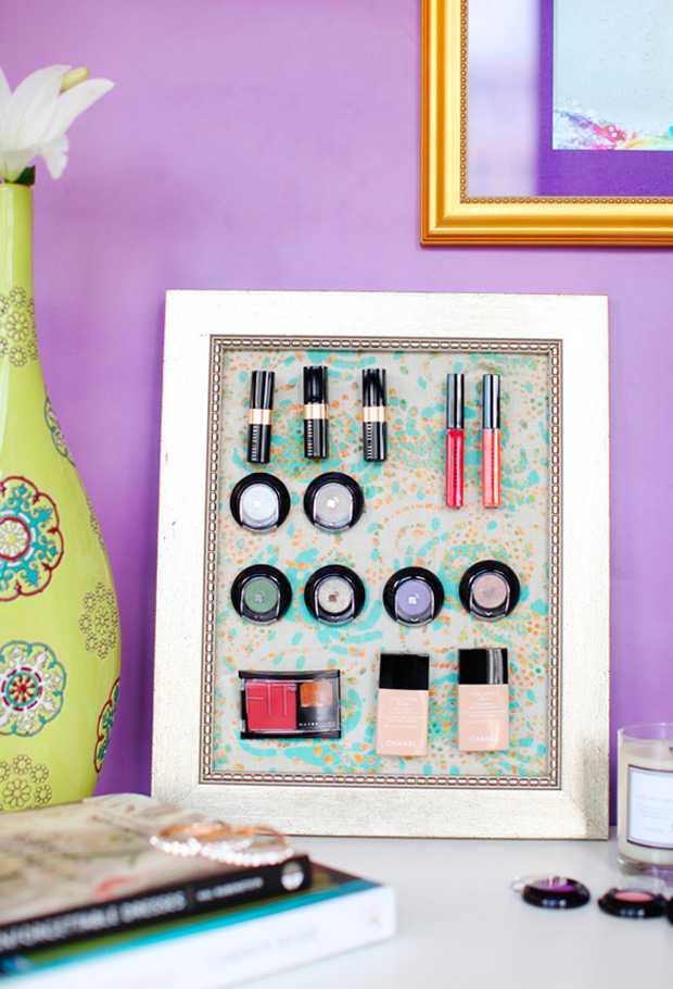 15 Organizadores de maquillaje que puedes hacer en casa; ¡cambiarán tu  vida!