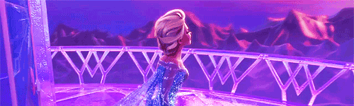 elsa de la película de Frozen cantando "libre soy" 