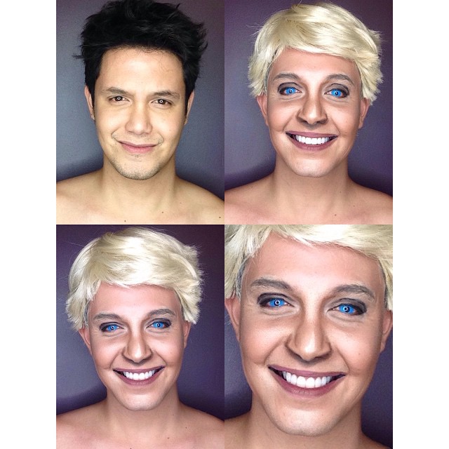 Paolo Ballesteros transformado en Ellen Degeneres