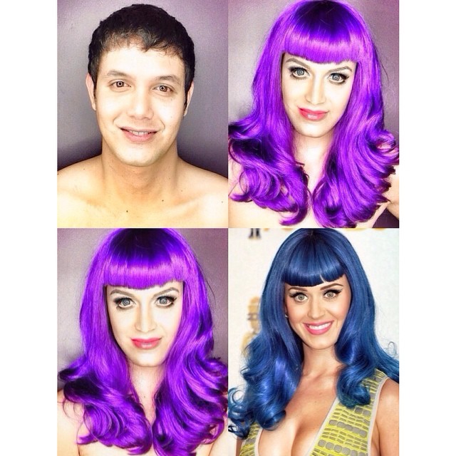 Paolo Ballesteros transformado en Katy Perry