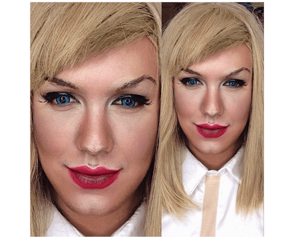 Paolo Ballesteros transformado en Taylor Swift