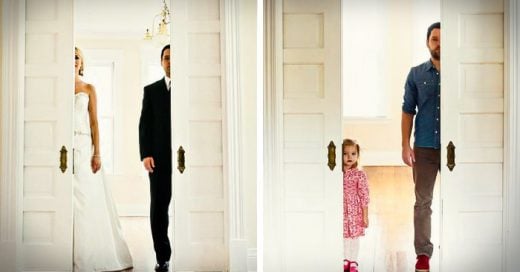 ¡Conmovedor! Padre e hija recrean fotos de boda para darle el último adiós a su esposa