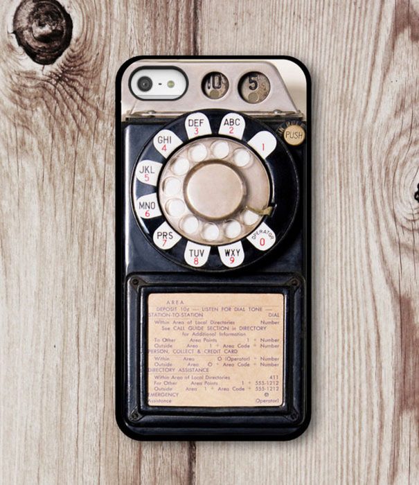 Funda para celular teléfono vintage