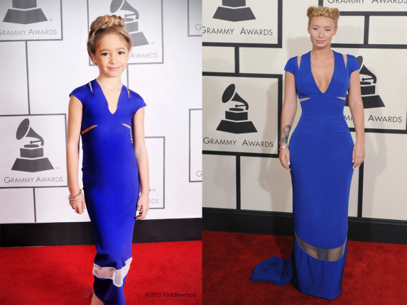 Niños imitan celebridades en los grammys