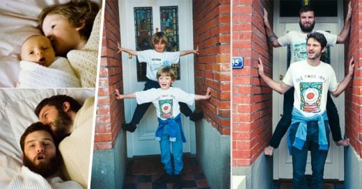 Dos hermanos recrean su niñez en divertidas fotos ¡Morirás de risa!