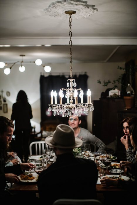 Foto de una cena familiar 