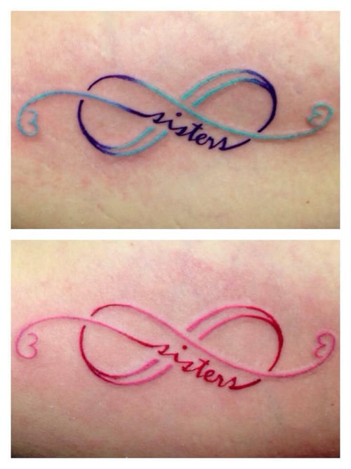 Tatuajes infinito Sisters 