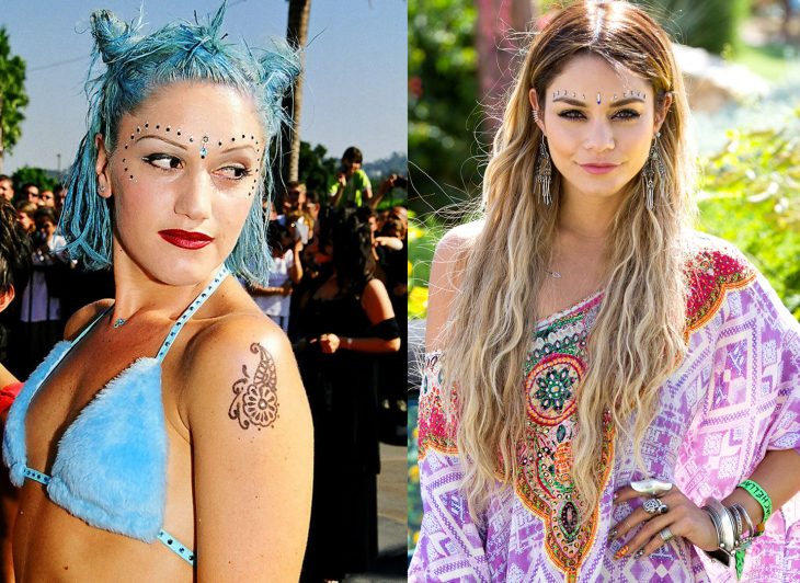 cmparación de gwen stefani y vanessa hudgens de los 90 y el 2015