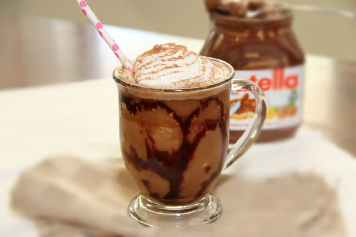 café hecho con nutella 