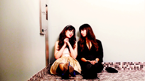 Gif serie new girl jess and cece 