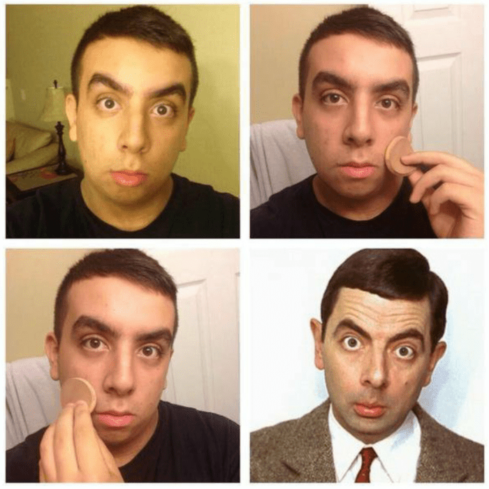 #makeuptransformation Mr. Bean 