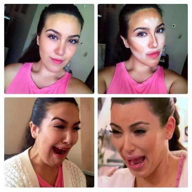 #makeuptransformation Kim Kardashian 