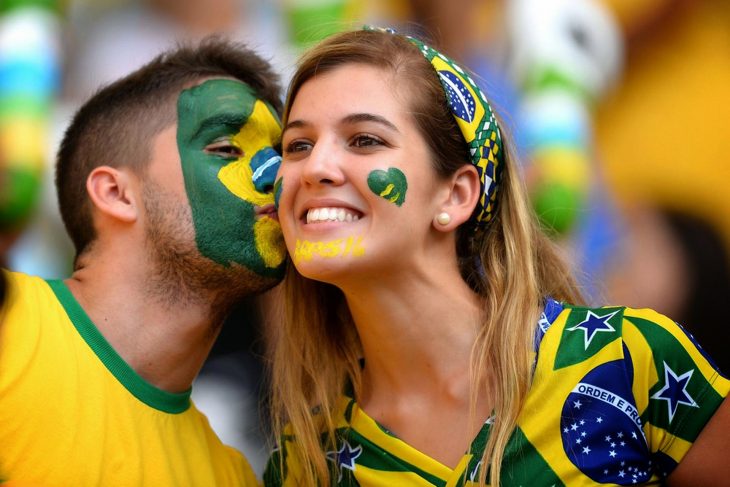 pareja en el mundial de brasil 