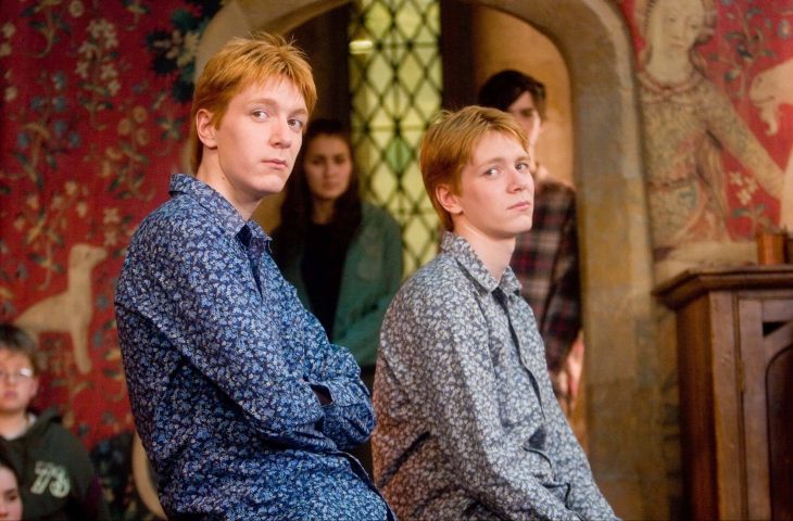 hermanos wesley de la película harry potter 