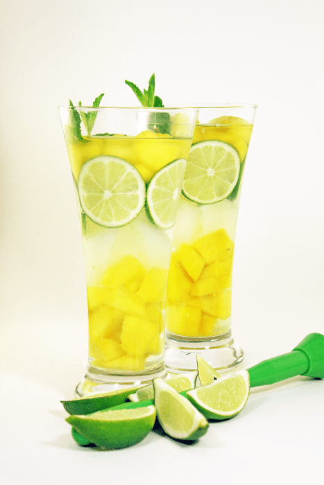 agua de mango con limón 