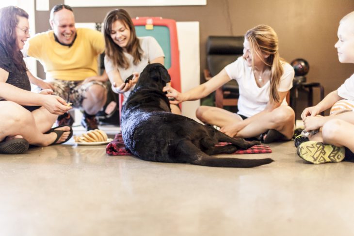 Dukey con su familia 