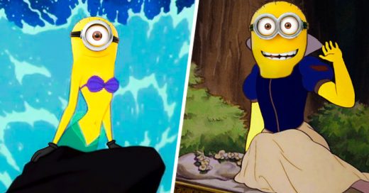 Los MINIONS atacan de nuevo, ahora sustituyeron a las princesas de Disney