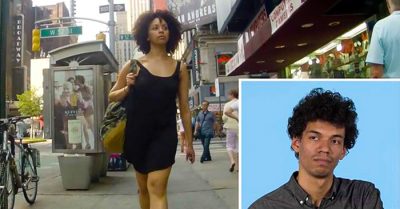 Esta es la reacción de algunos HOMBRES al ver como PIROPEAN a sus novias cuando caminan por la calle