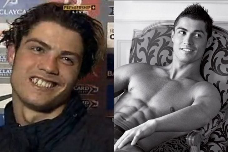 El antes y el después de Cristiano Ronaldo 