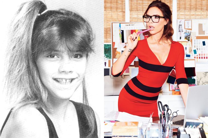 El antes y el después de Victoria Beckham