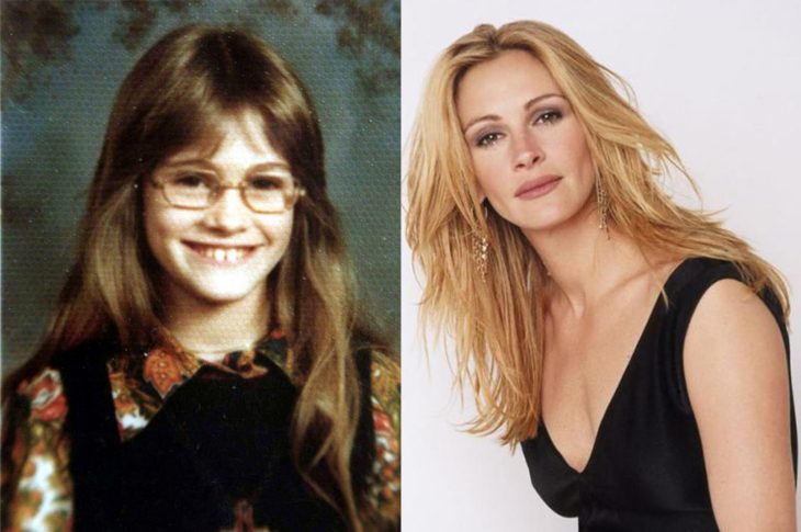 El antes y el después de Julia Roberts