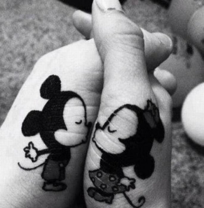 Tatuajes de Mickey y minnie mouse 