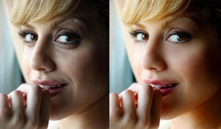 Brittany Murphy con y sin photoshop