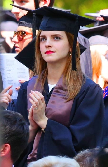Emma Watson en su graduación 