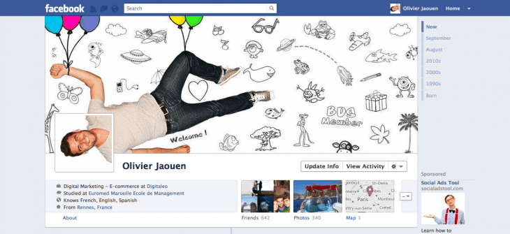 Portada de facebook volando con globos 