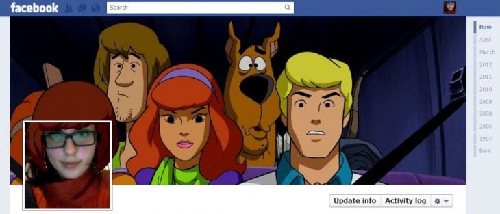 Portada de facebook tipo Scooby Doo 