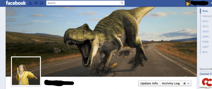 Portada de facebook de Jurassic Park 