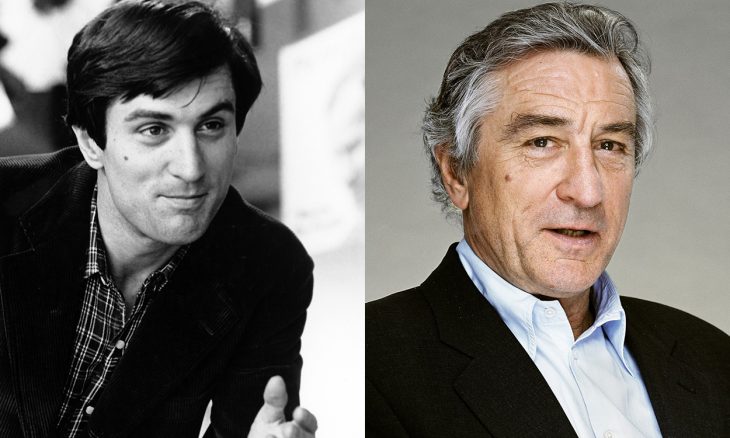 Actor robert deniro cuando era joven y en la actualidad 