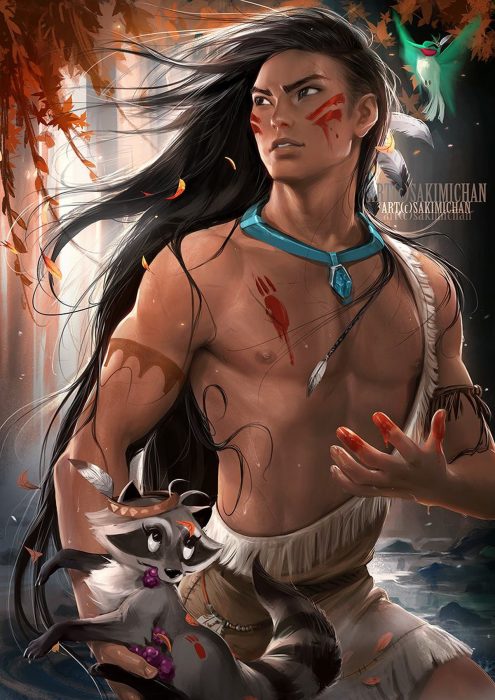 Versión masculina de Pocahontas