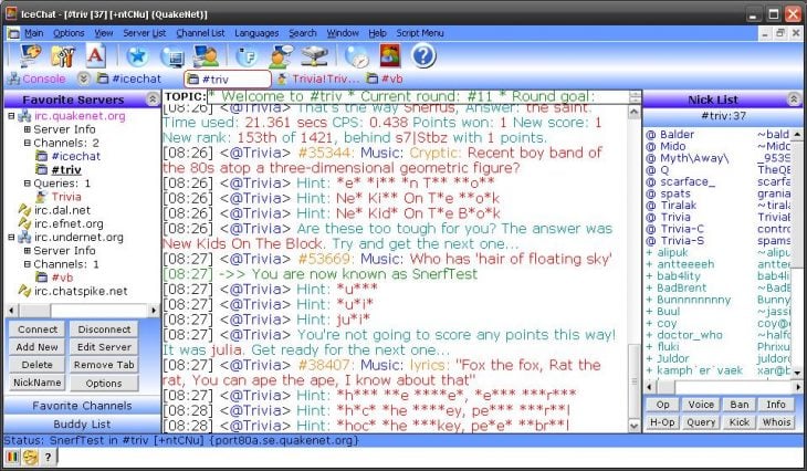 captura pantalla chat mIRC 90s