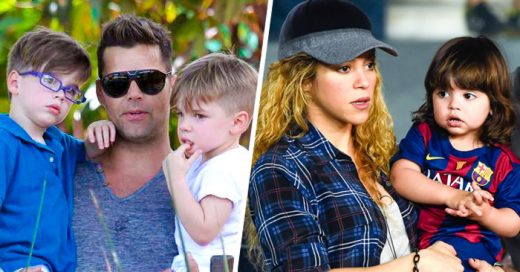 20 Famosas CELEBRIDADES de paseo con sus hijos