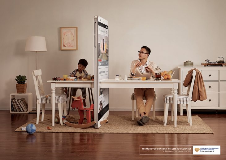 campaña publicitaría para regular el uso del celular