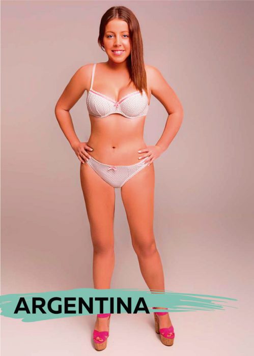 Mujer photoshopeada en Argentina 