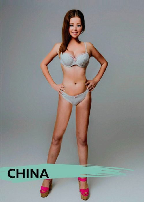 Mujer photoshopeada en China