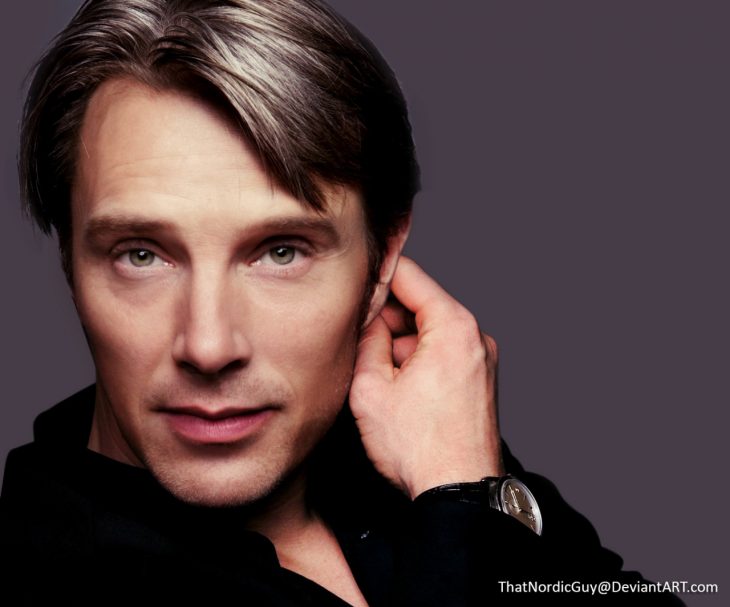 artista combina rostros de Benedict Cumberbatch y Mads Mikkelsen