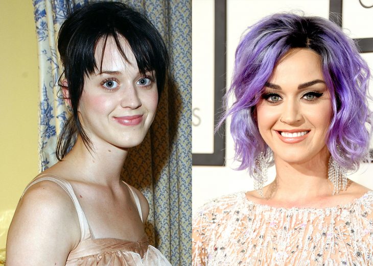 katy perry cuando era adolescente y después de adulta 