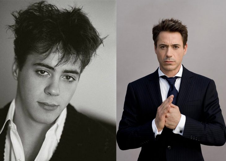 robert downey jr antes cuando era adolescente y ahora cuando es adulto 