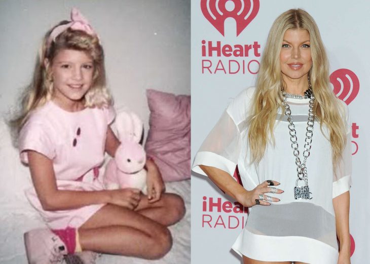 Cantante fergie antes cuando era niña y después 