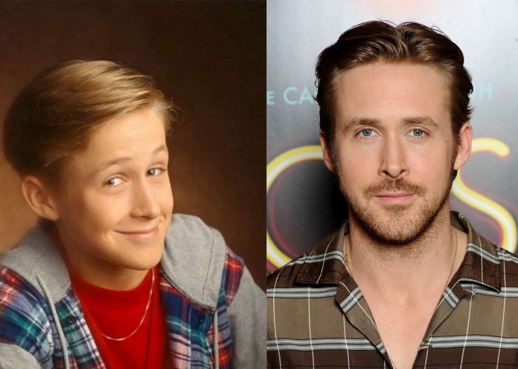 Actor ryan goslin cuando era niño y después como adulto 